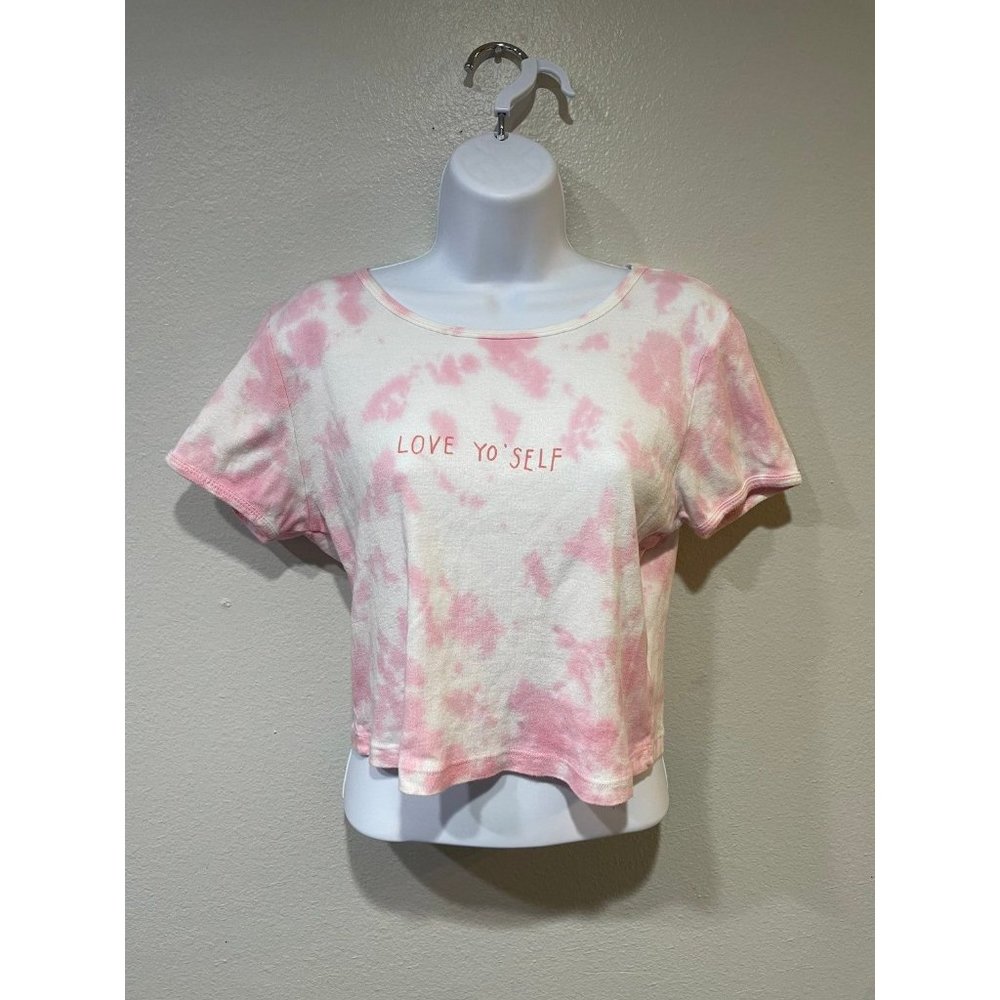 Truly Madly Deeply by Urban Outfitters M Tie Dye Cropped Shirt